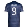 Camisola Real Madrid Mbappé 9 Homen Equipamento 2ª 2025-26